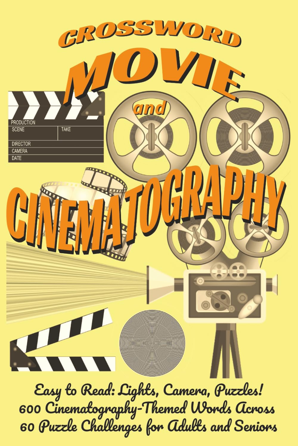 Movie Trivia Crossword Puzzle: Cinematography, Directors, Stars & Hollywood Film History for Movie Lovers