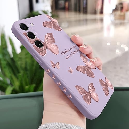 Miniatura 2 de Funda para Samsung Galaxy S22 Plus, funda para teléfono S22 Plus, diseño de patrón de mariposa de moda, silicona suave, protección contra caídas de
