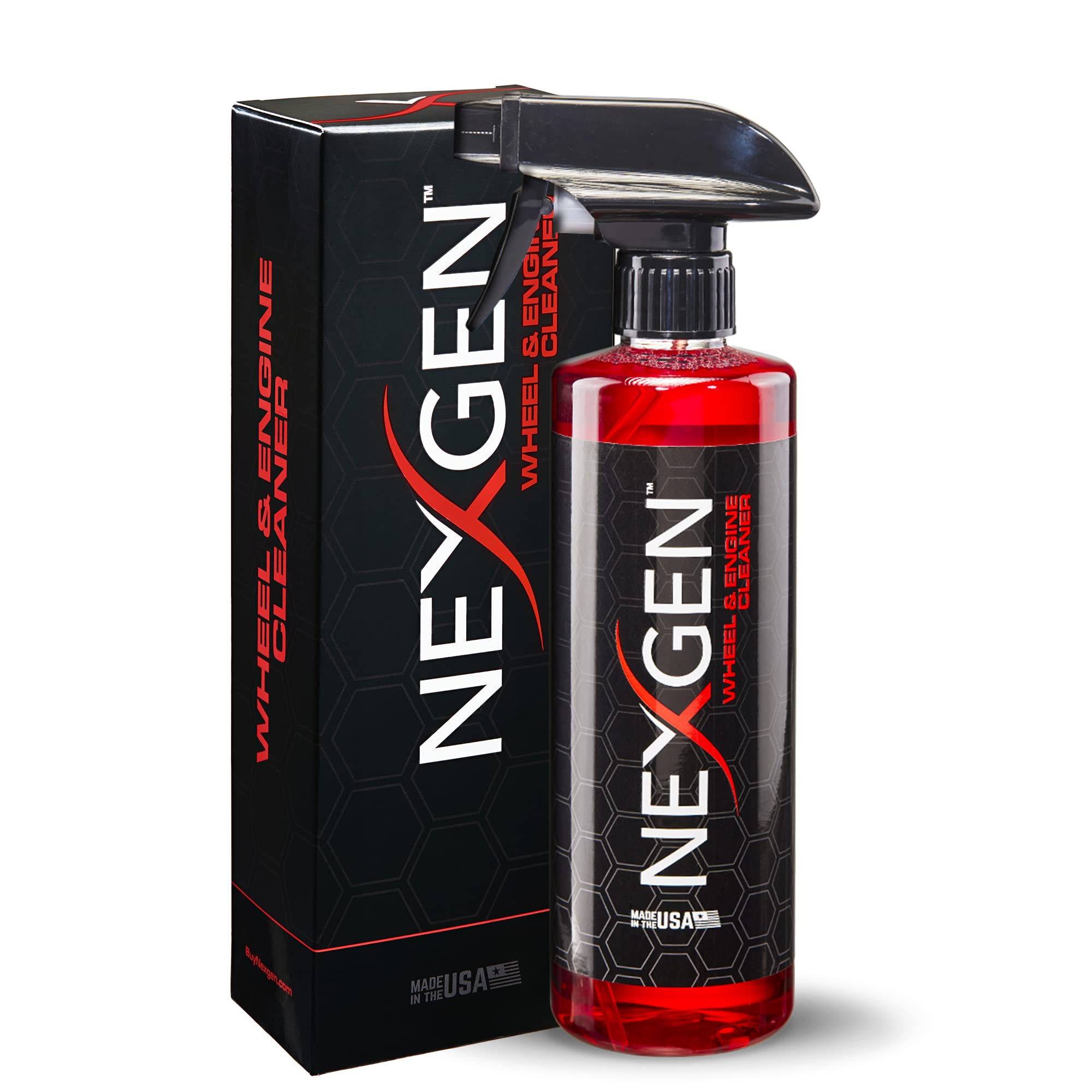 NexgenWheel and Engine Cleaner (16oz) – Removes Brake Dust, Grease, & Road Grime - On-the-Go Car Detailing - Car Cleaning Supplies
