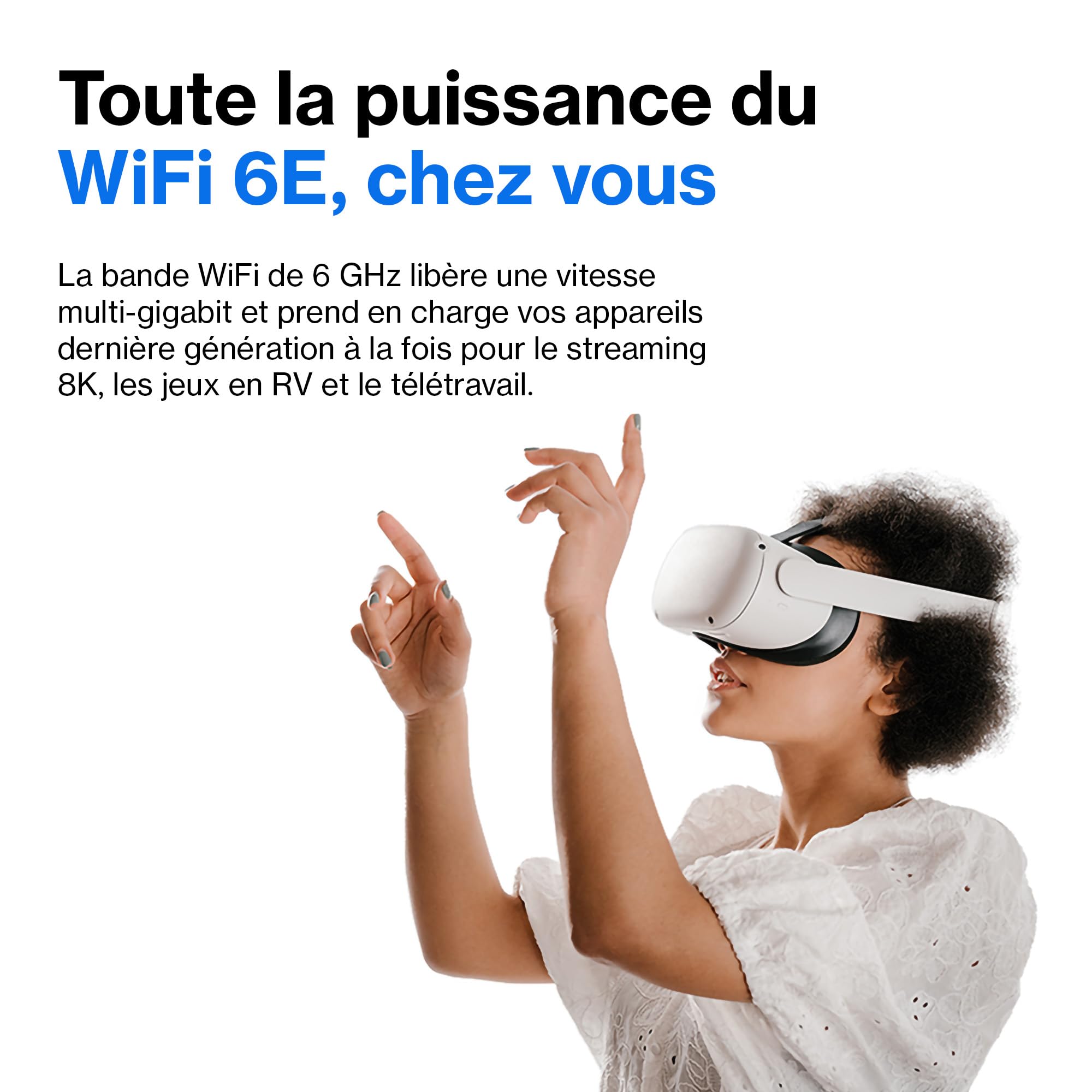 Linksys Routeur WiFi 6E Mesh Triple Bande Hydra Pro 6E (pour Jeux, 8 Flux, Bande 6 GHz, débit Jusqu’à 66 Gbit/s, Couverture de 250 m2, Plus de 55 appareils, Fonctionne avec Velop Mesh)
