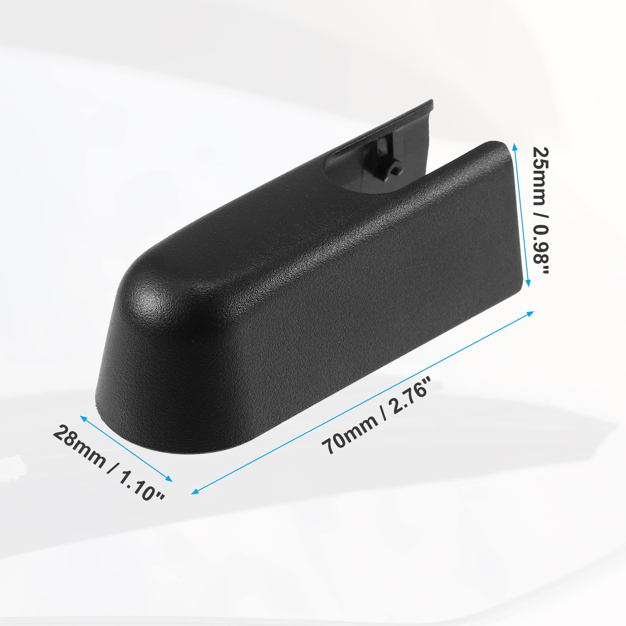 Tappo Copri Dado Braccio Tergicristallo Posteriore Jeep Renegade 2015-2022 - Plastica Nera