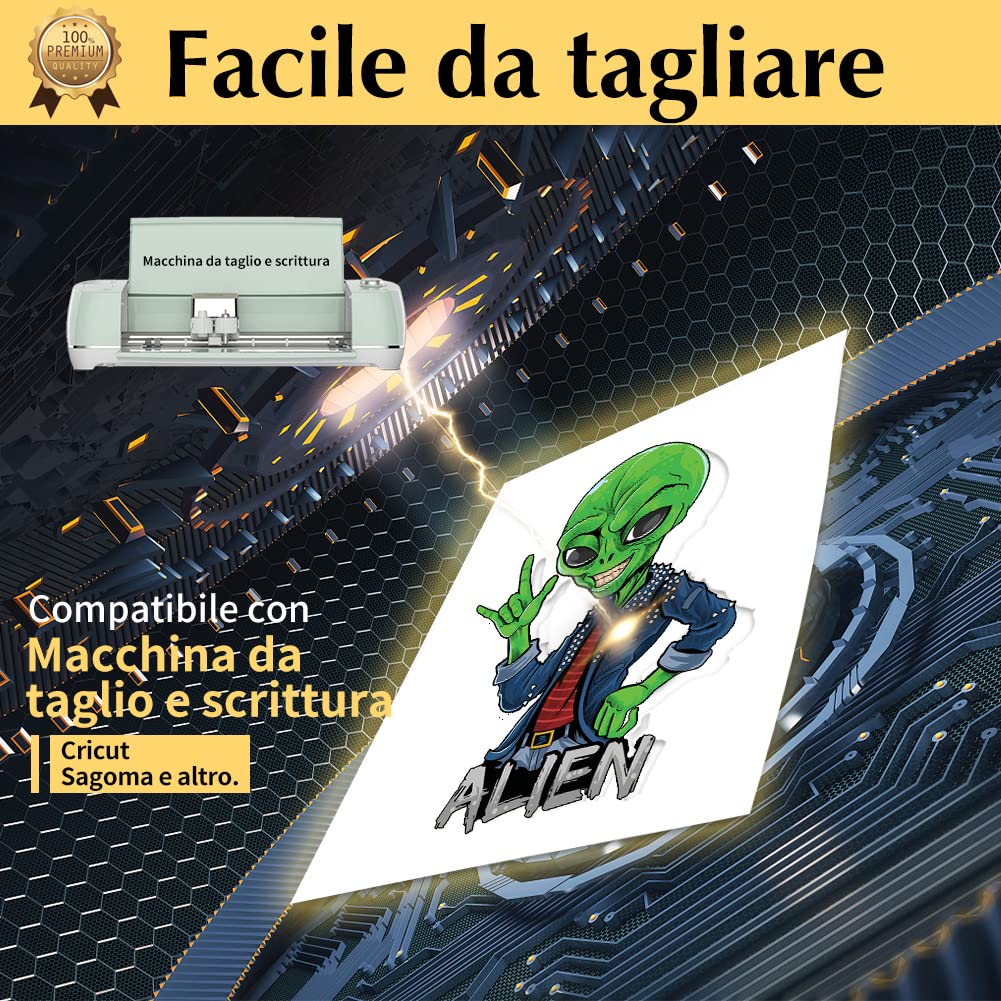 TransOurDream Carta di trasferimento per stampanti a Getto d'inchiostro,Carta termoadesiva per Tessuti Chiari,Non Stampa a Specchio, Fogli DIN A4X10, Carta per Magliette Chiare (I-2-5.0-10)