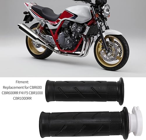 Miniatura 2 de Pissente Empuñadura de motocicleta, 2 piezas de goma antideslizante para motocicleta comodidad manillar mano agarre empuje agarre reemplazo para