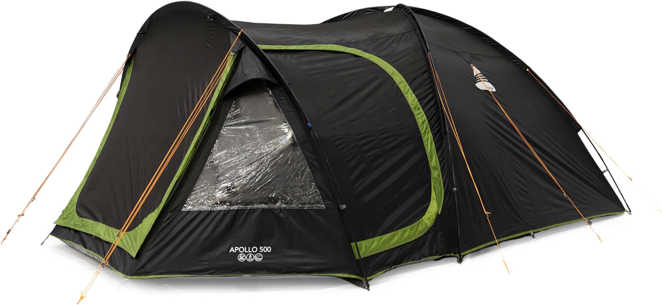 Vango Apollo 500 Family Tent for 5 People with Large Porch Living Area, Waterproof - Ideal Weekend Camping Tent