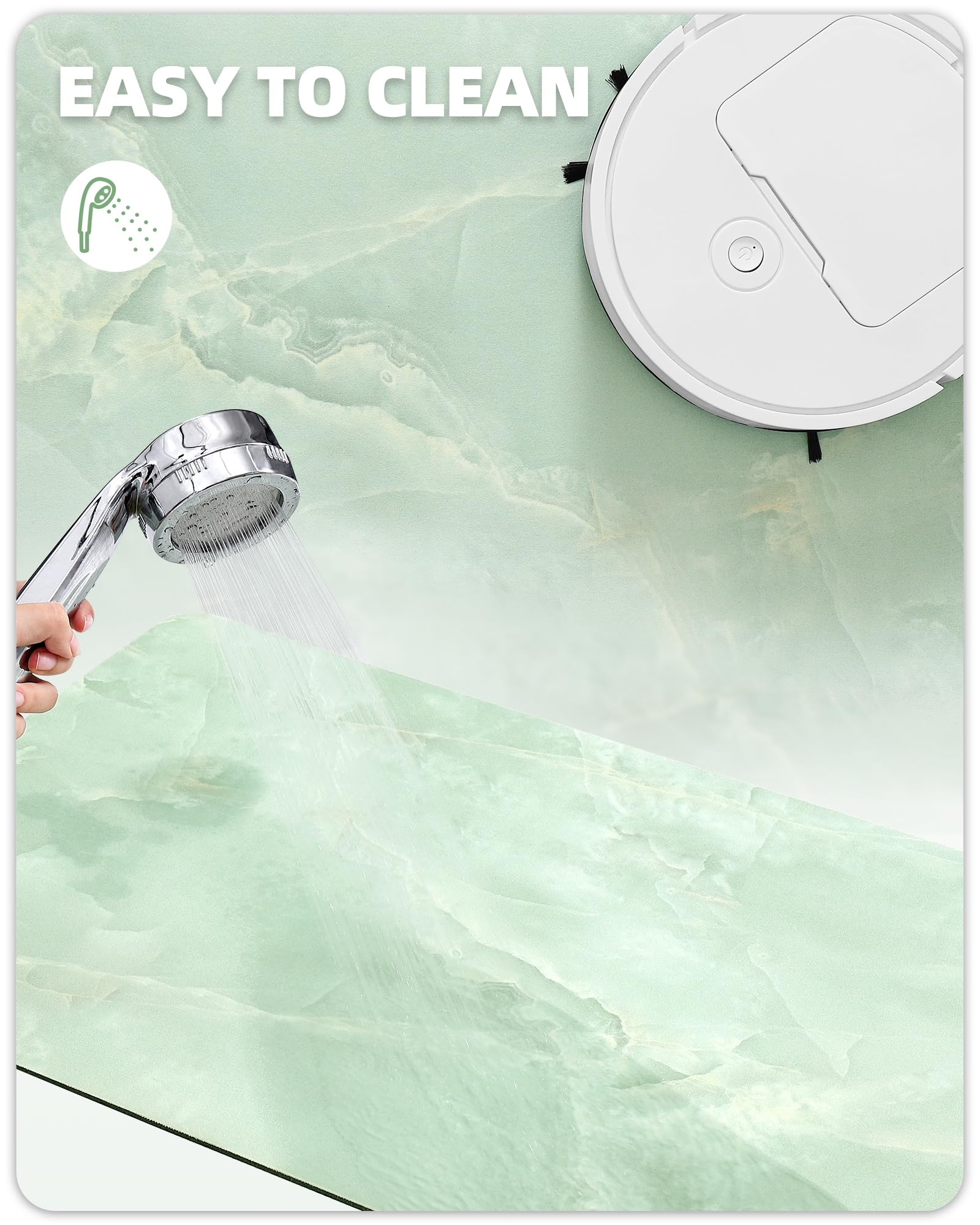 Diatomite Tappeto Tappetino Super Assorbente,Tappeto Bagno Diatomite,Microfibra Tappeto Assorbente,Tappeto Bagno Antiscivolo Tappetino Doccia Asciugatura Rapida, Per Tappetino Per Bagno In Pietra