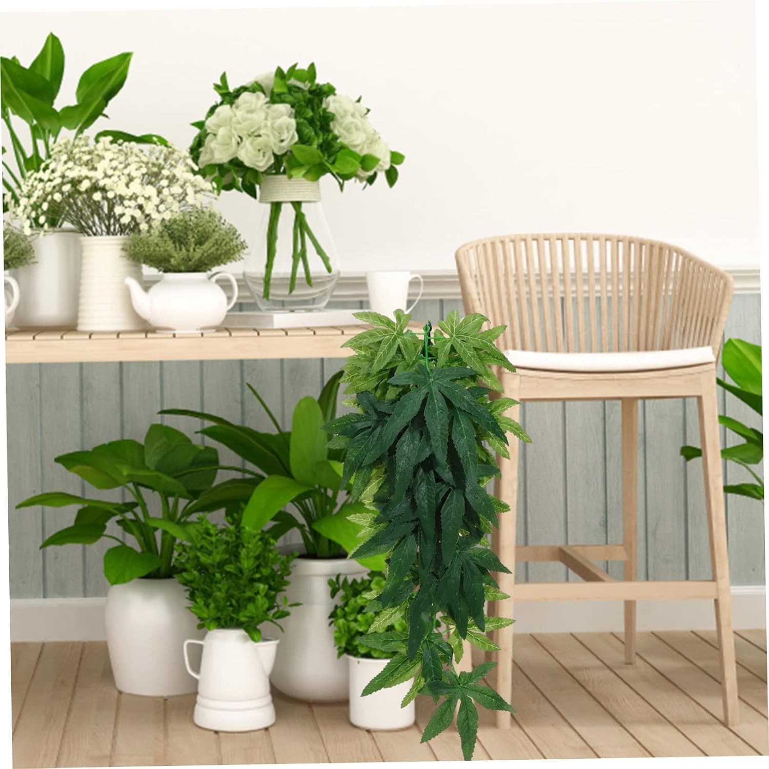 KESYOO 8pcs Artificial Hanging Reptile Plants Cups Lifelike Rattan Vines for Aquarium Habitat Decor for Fish Tanks and Pet Terrariums