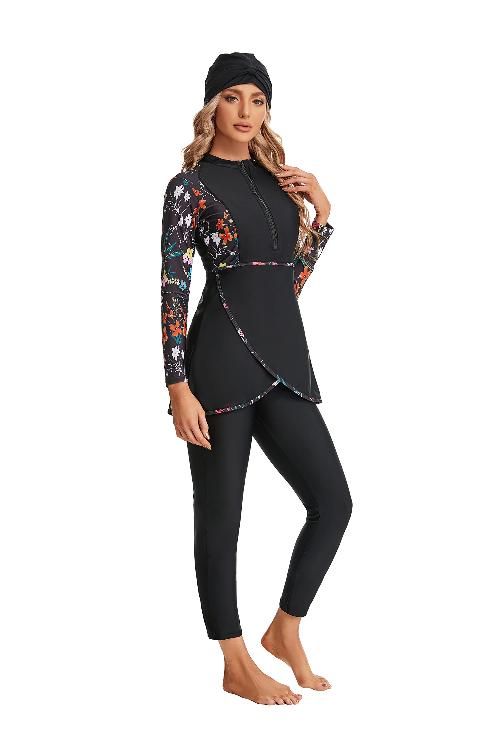Full Swimming Costume Burkini for Women Modest Girls Swimsuit Islamic Swimwear Plus Size