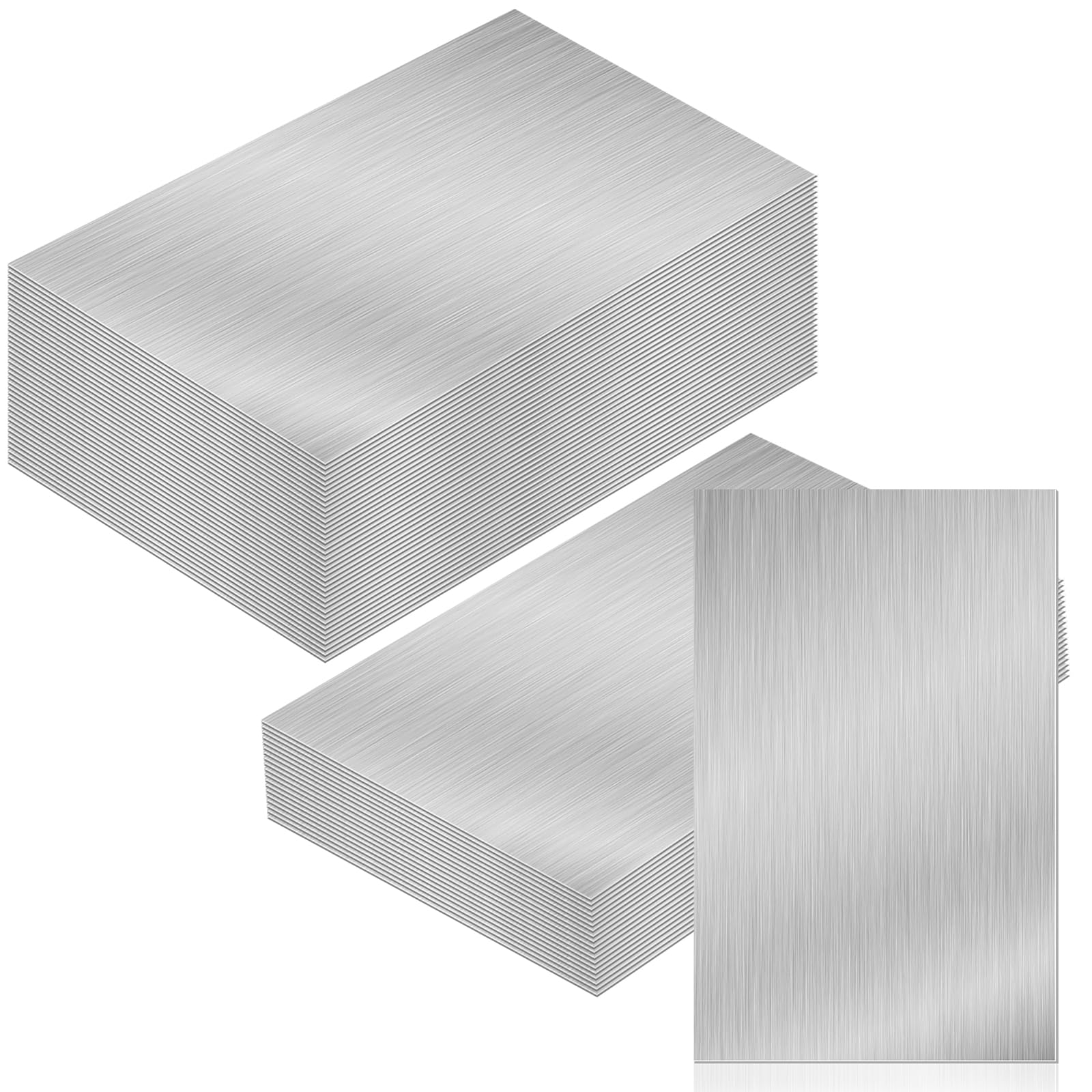 Therwen 80 Pcs Aluminum Flashing Roof Sheet 5 x 7 Inch, Silver