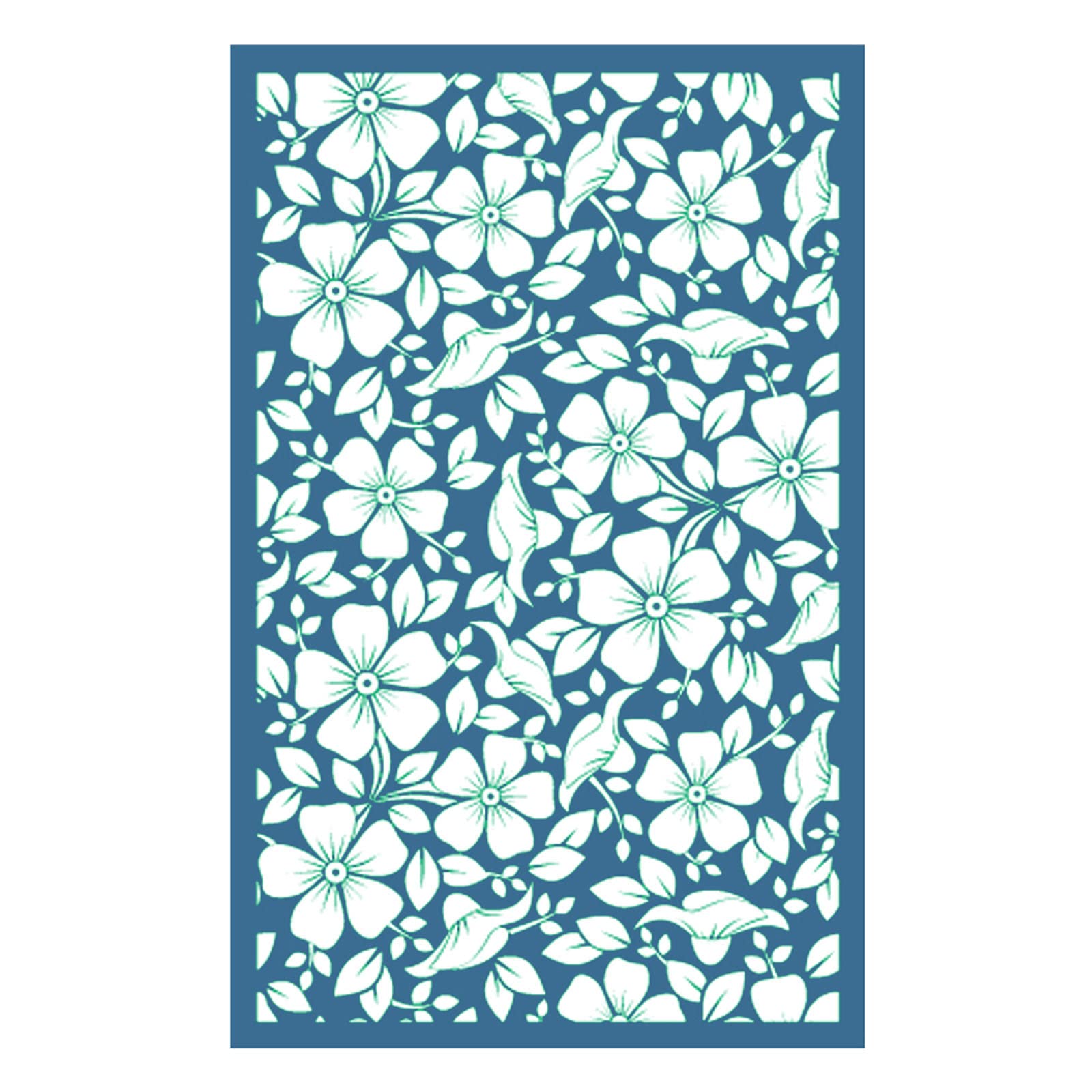 Kalttoy Silkscreen-Stencils Mesh-Silkscreen-Print Kit for Jewelry Embossing Tool Reusable-Mesh Screen Stencil Painting Decor Flower Silk Screen Printing Stencils Transfer Silk