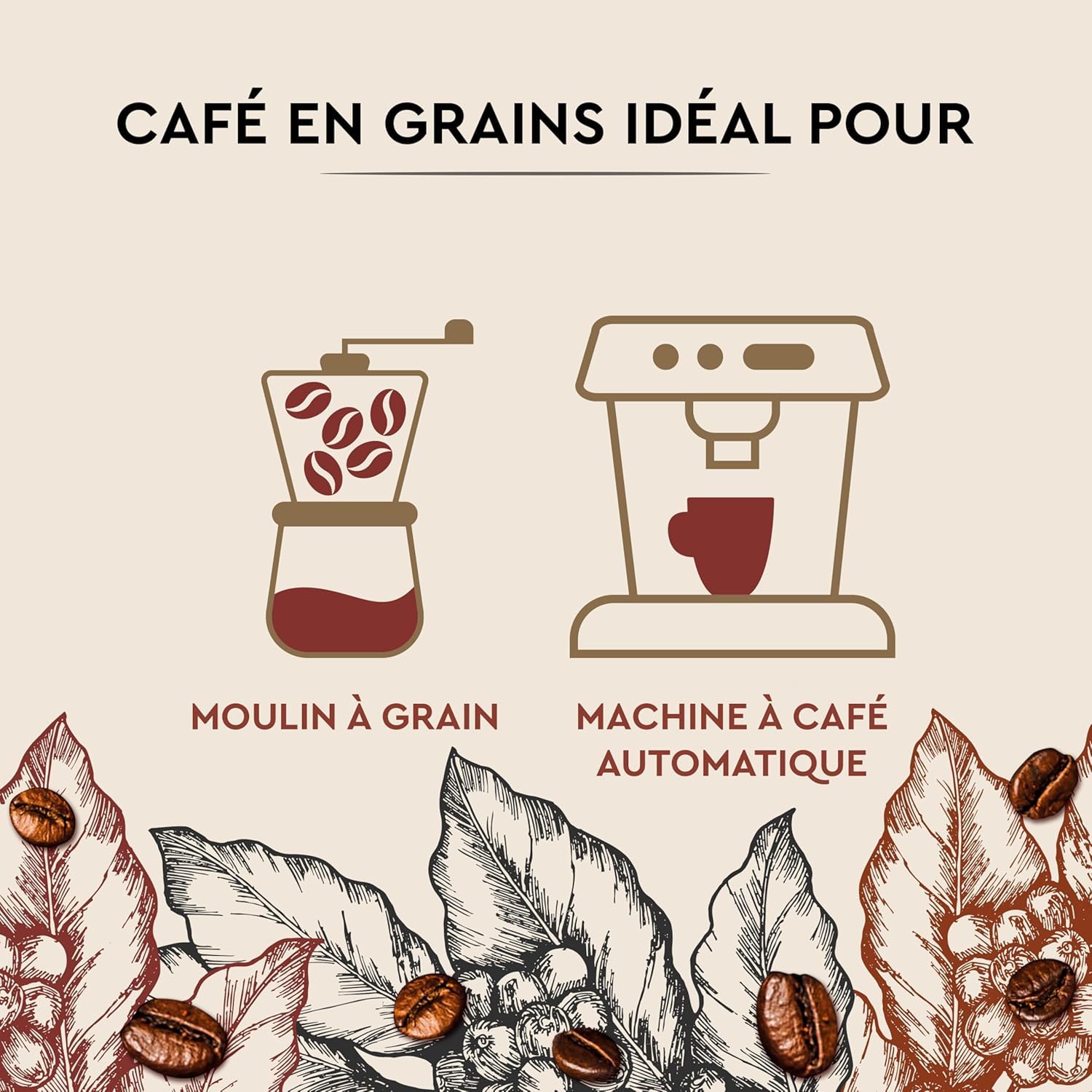 CARTE NOIRE - Café en Grains - Cuvée de caractère - 2Kg
