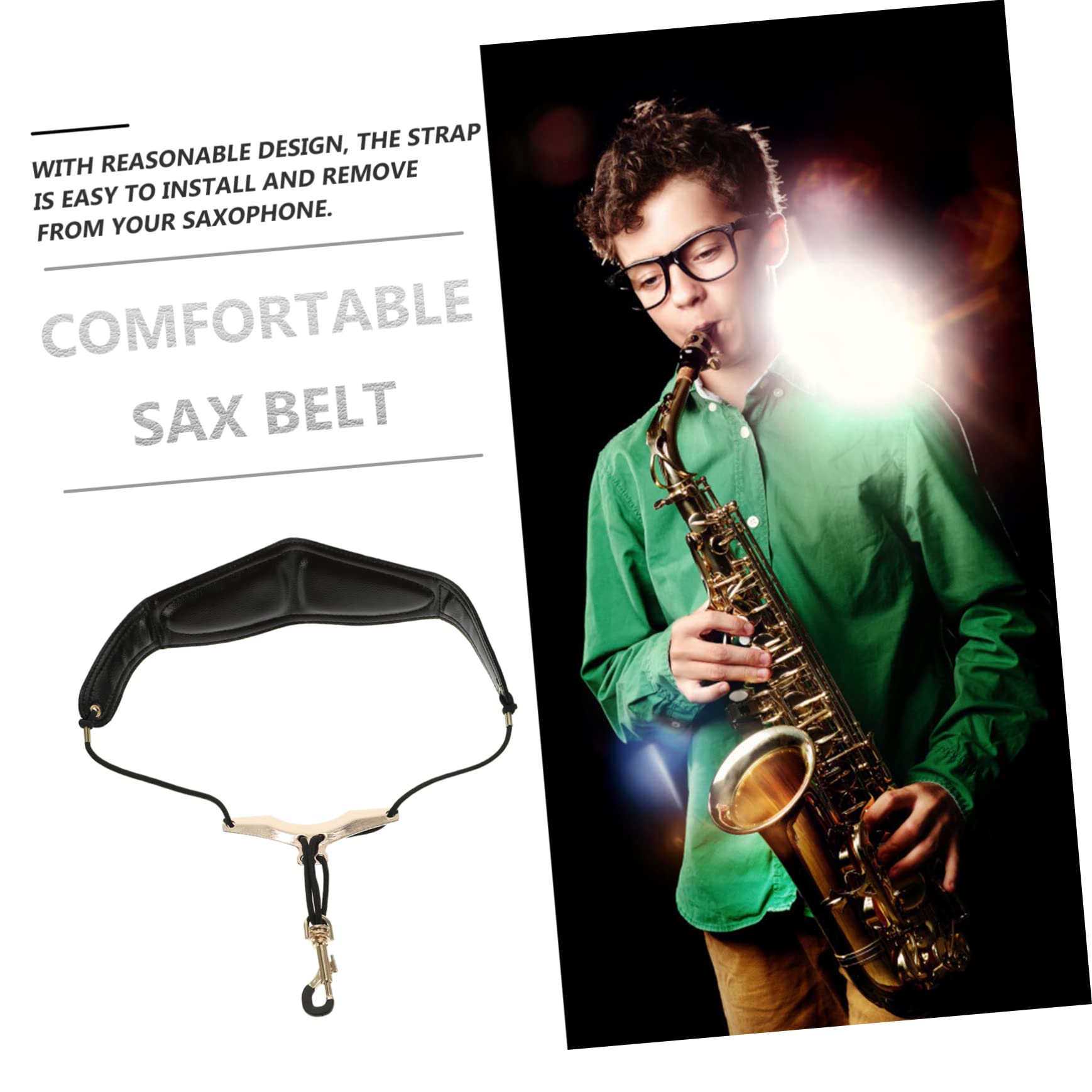 ibasenice 10pezzi Cinghia Sax Regolabile Pelle Accessorio Per Strumenti Musicali Comfort e Stile Per Saxofoni e Fiati Design Creativo e Resistente Per Musicisti
