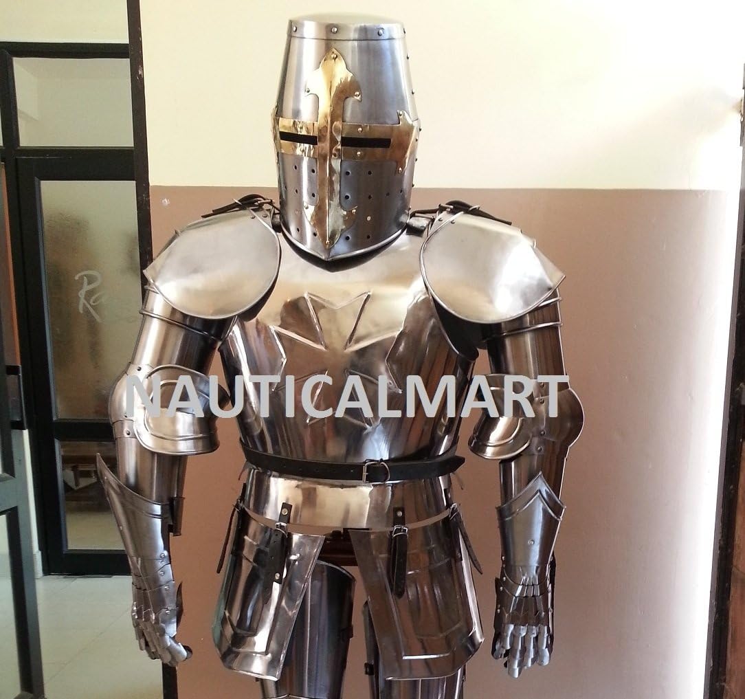 NauticalMart Medieval Knight Crusador Full Suit of Armor Halloween Costume