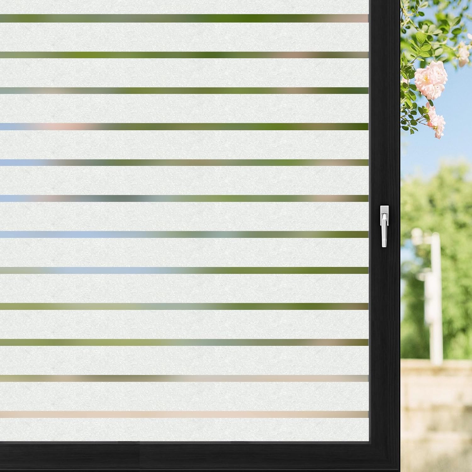 Lifetree Stained Glass Window Film: 3D Rainbow Window Film Privacy Self