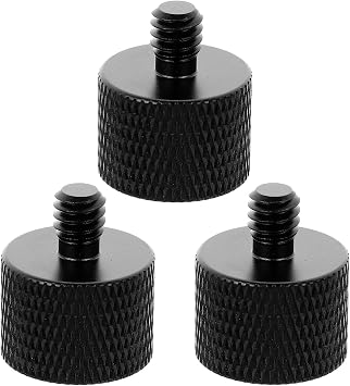 3pcs 5/8 to 1/4 Screw Adapters for Tripod Mount Use