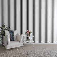 Vista 157 de Ekena Millwork Kit de panel de pared de listones de madera ajustables de 47 pulgadas de alto x 3/8 pulgadas de alto, con listones de 2 pulgadas