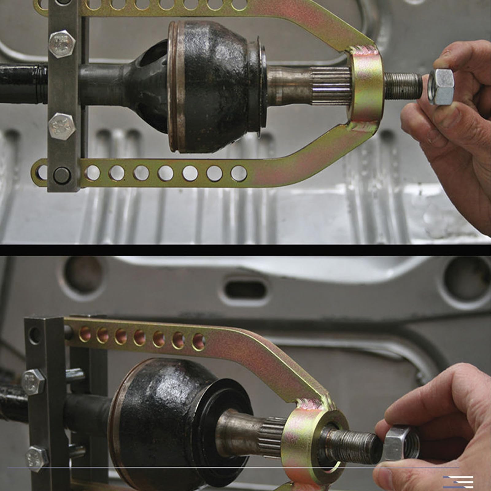 Ergonomic CV Joint Removal Set Antislip Handle 9 Hole Design CV Joint Disassembly Tool For Garage Mechanics