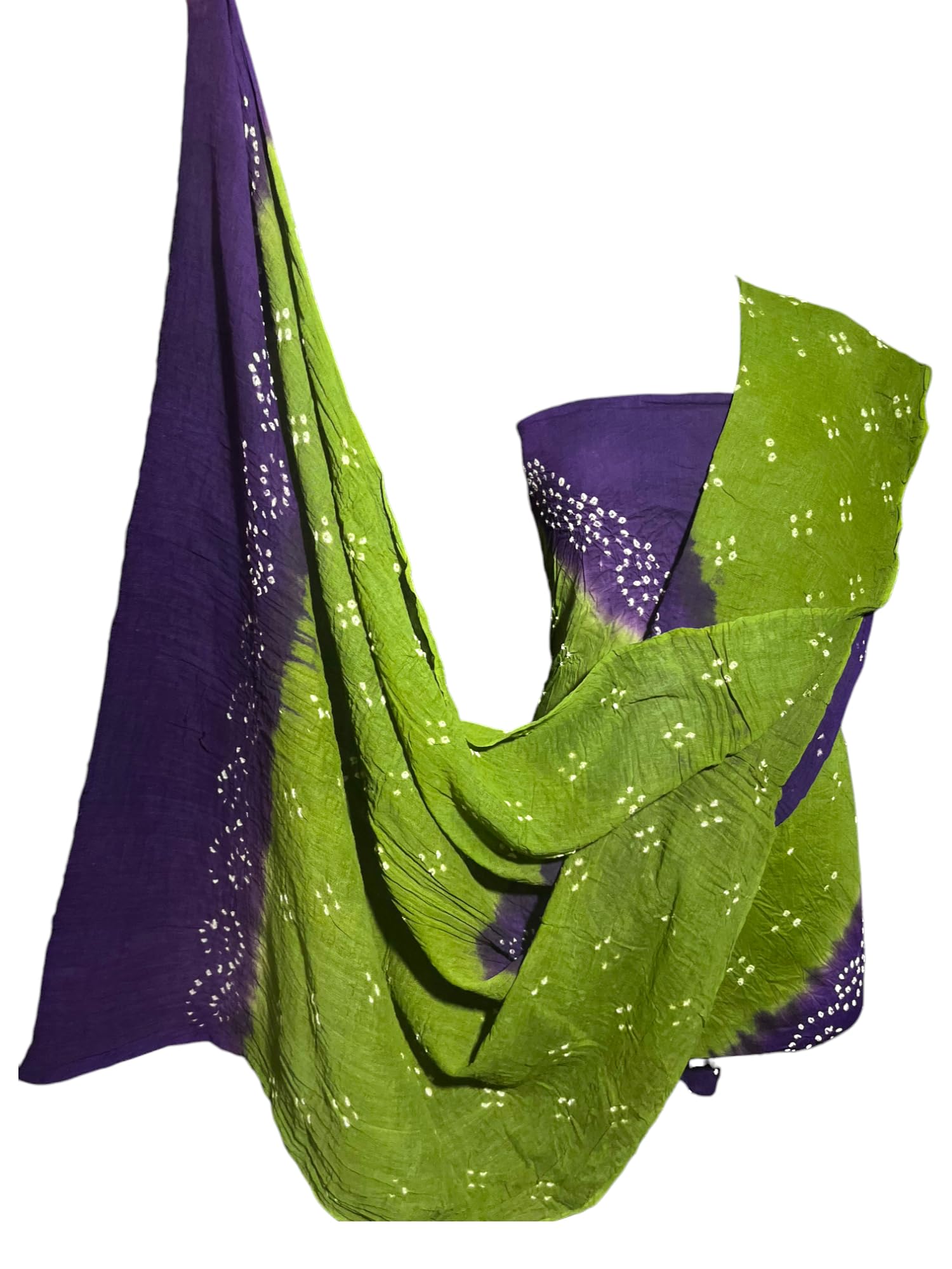 SheenCraftWomen Unstitched 100% Natural Cotton Satin Kutchi Bandhani 3 Pieces Dress Material…