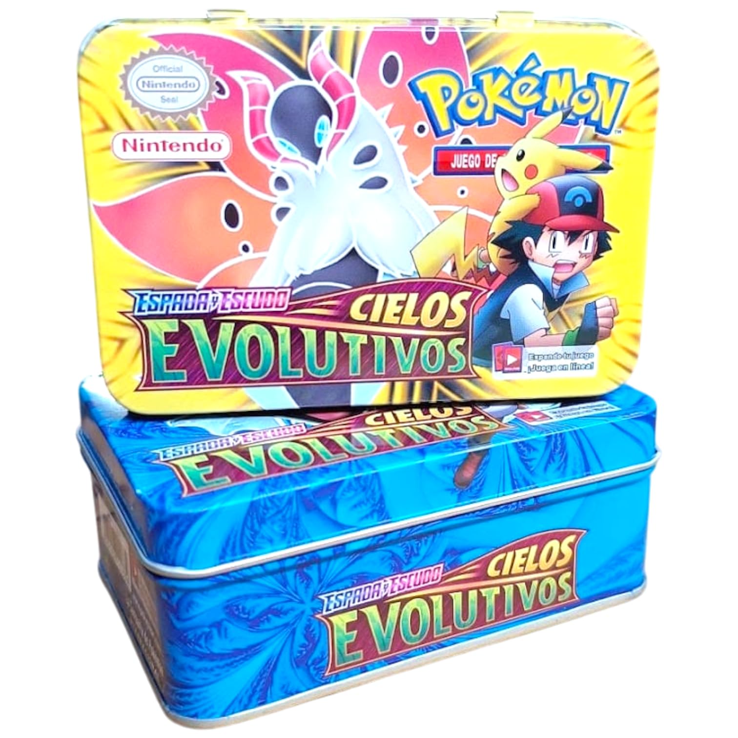SHAKTISM Pokémon Trading Card Game Pack with Metal Box 42Pcs - Includes VMAX GX V-Star EX-Cards, Rare & Common High HP Battle Cards, Collectible Card for Kids, Boys, Girls & Collectors-image-14