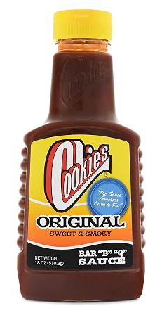 Cookies BBQ Original Barbecue Sauce, 18 Oz, Sweet Smoky Sauce for Grilling