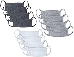 Kit 12 Máscaras 3 Pregas Algodão, Mash, Unissex