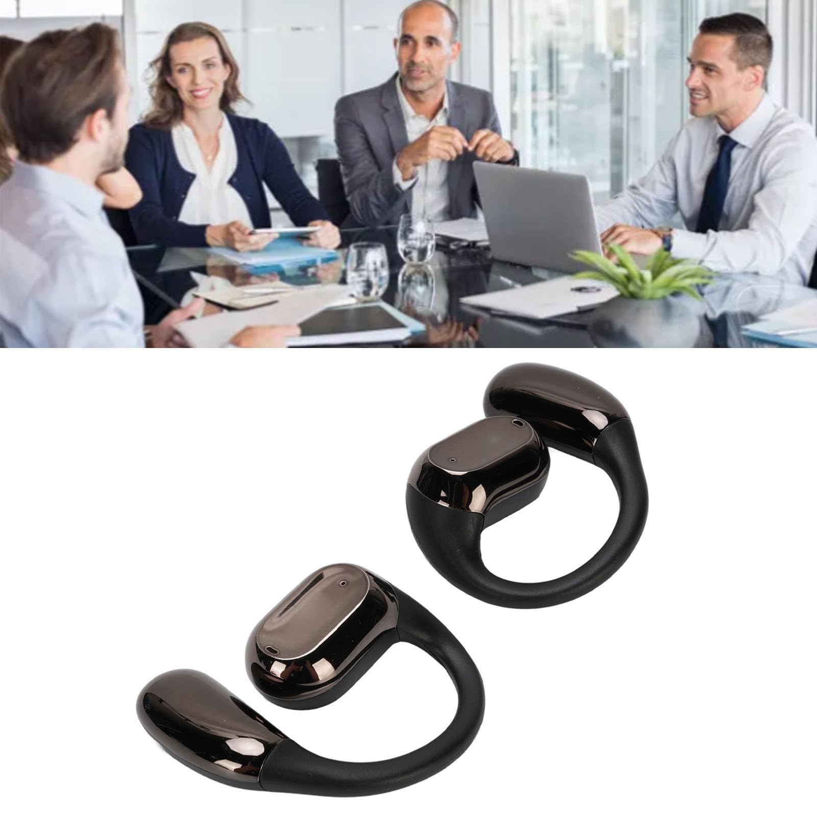 Auricolari di Traduzione Intelligenti AI Dispositivo di Traduzione Wireless in Tempo Reale Auricolari per Traduttore Linguistico per Viaggiatori e Riunioni di Lavoro (BLACK)