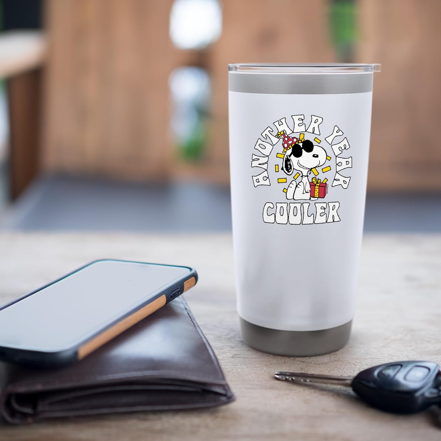 Peanuts - Snoopy Another Year Cooler Stainless Steel Insulated Tumbler - Image 7