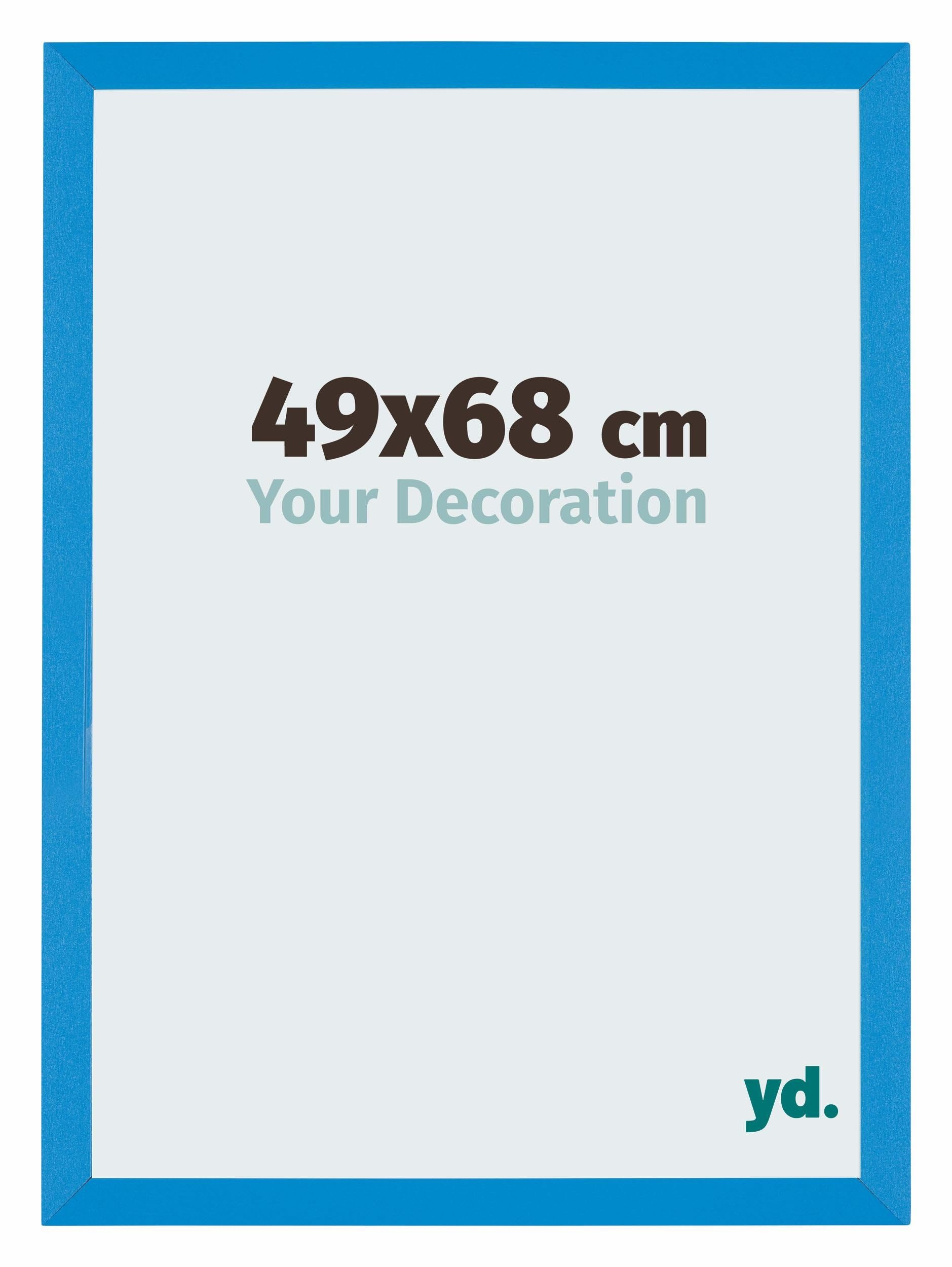 Your Decoration - Picture Frame 49x68 cm - Bright Blue - Decorative Wall Frame in MDF with Antireflection - Frame 49x68 - Mura