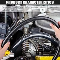 Vista 6 de Manguera de caucho NBR para combustible con diámetro interior de 3/16 pulgadas (5 mm), manguera de bloqueo de 10 pies y alta presión 300 PSI