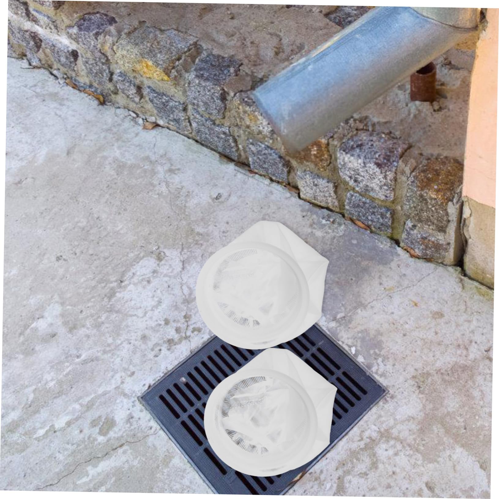 ROMISBABA Filter Mesh Cover 2-piece Rain Water Filter Screen Plastic Nylon for Tote Lid