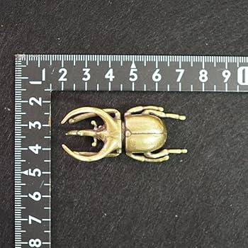 高岡銅器、金色カブトムシの文鎮、置物 高岡銅器、金色カブトムシの文鎮、置物