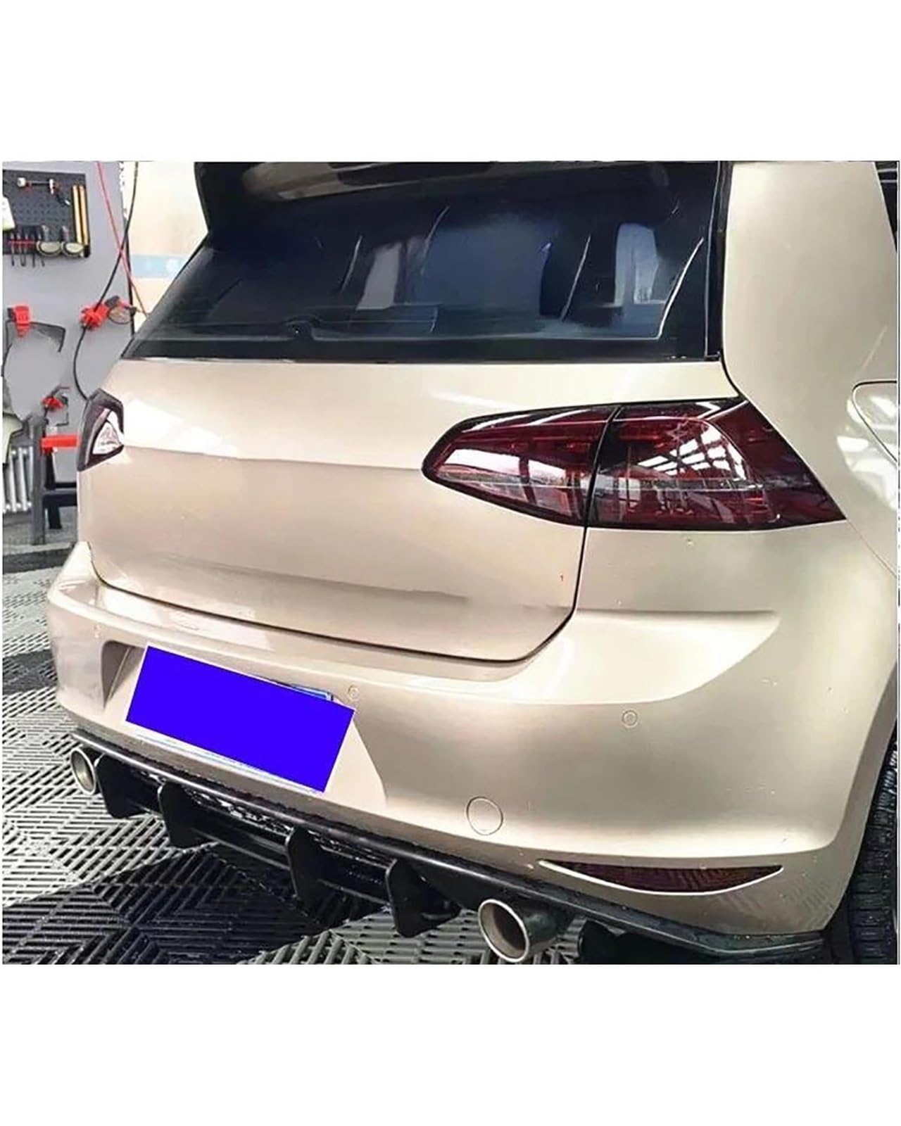 Auto Spoiler Posteriori per Golf 7 2014-2017 Paraurti Diffusore per Labbro Posteriore Auto Spoiler Auto
