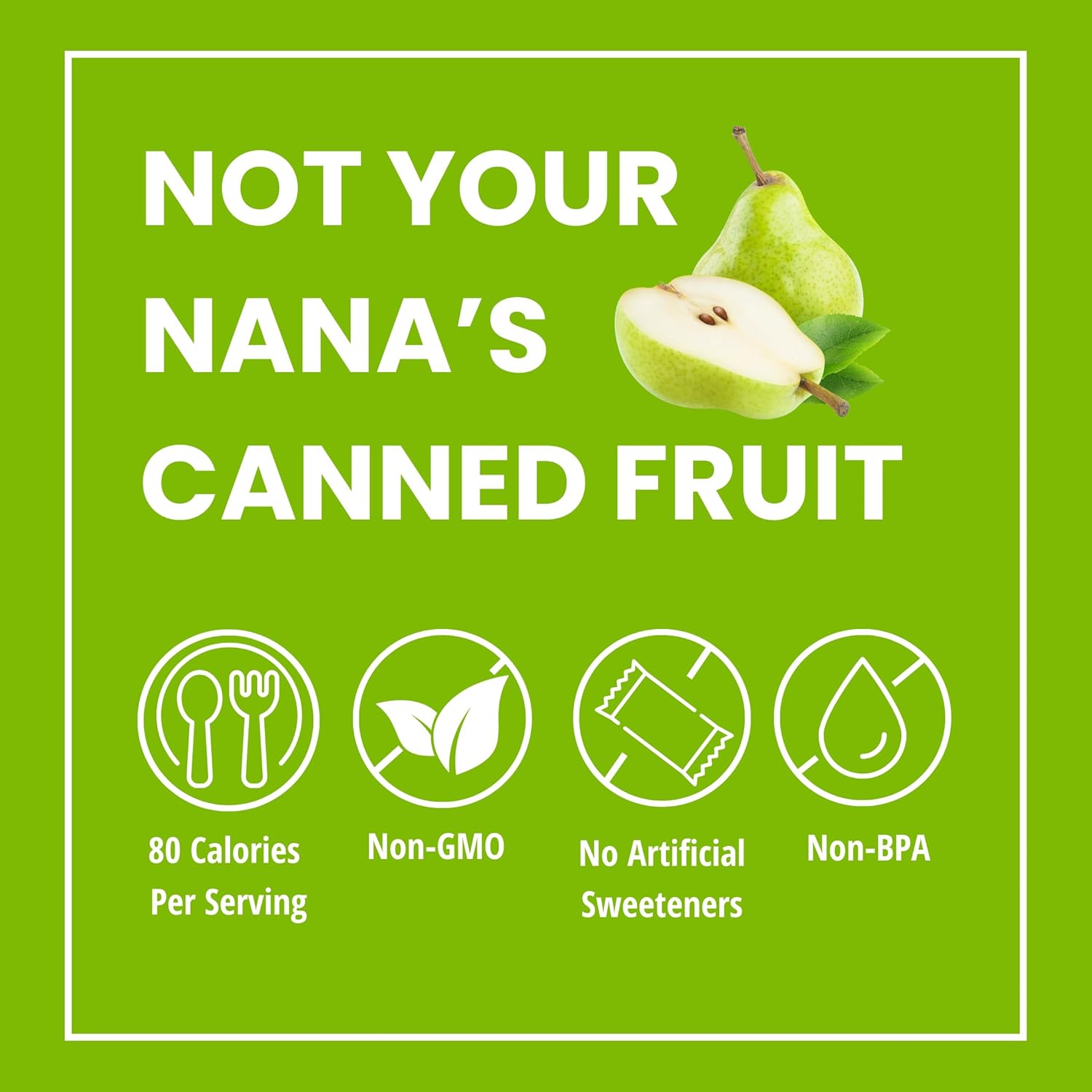 Del Monte Fruit Delights Sliced Pears with Salted Caramel in Extra Light Syrup, 15 oz. Cans, 12 Pack