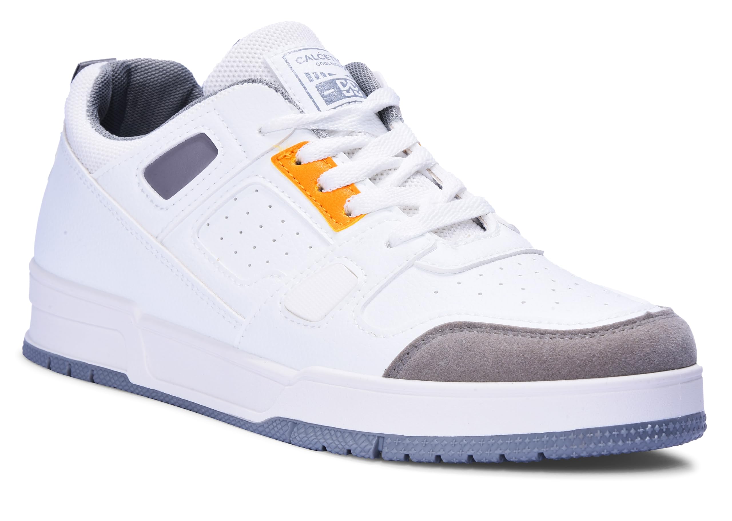 calcetto Lightweight Casual Mens Premium Trending Sneakers Shoes CLT-2003 White Grey (B0CNLWPTPC) Amazon Price History, Amazon Price Tracker