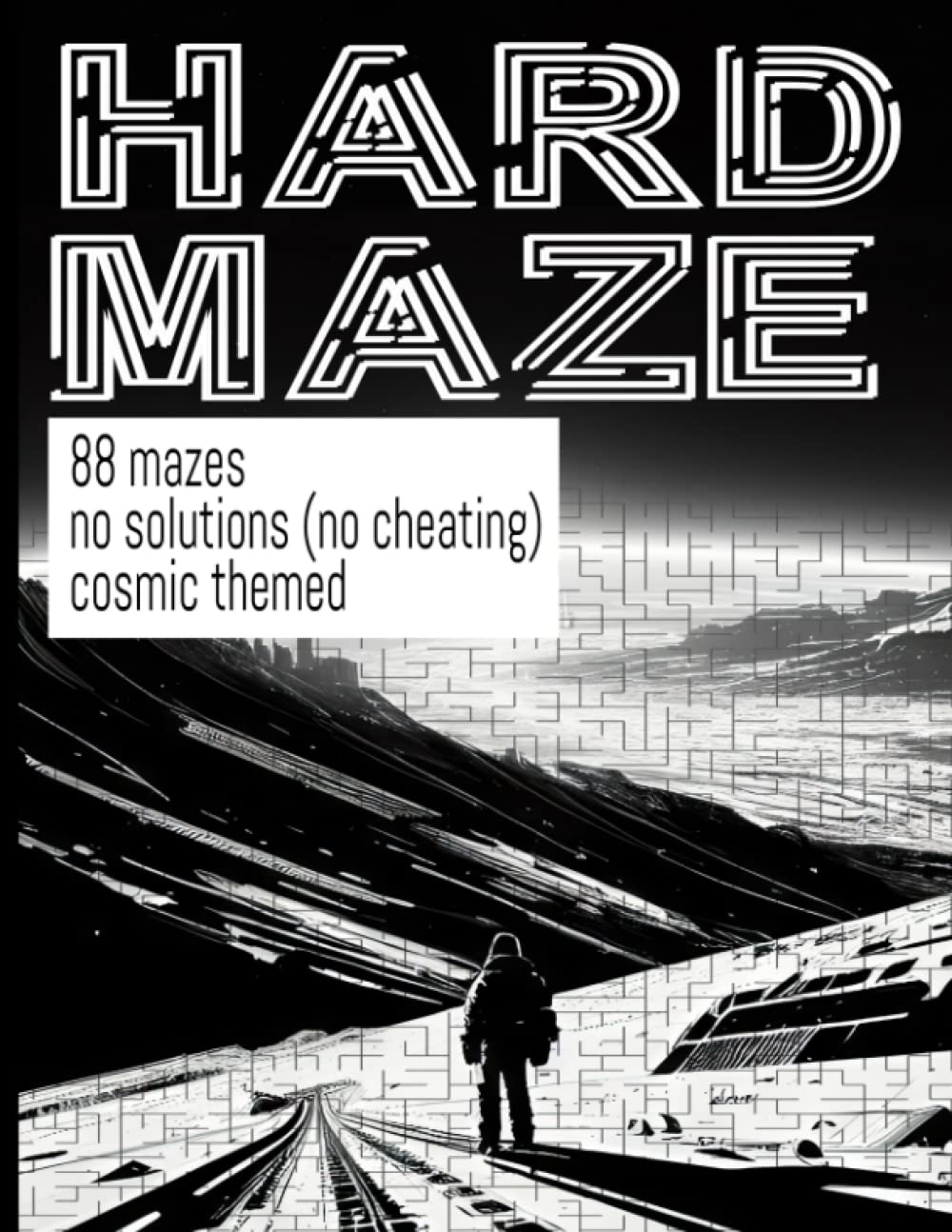 Hard Maze - 88 hard mazes for adults: difficult, advanced and challenging maze book