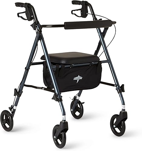 Caminador Medline libertad ultraligero, MDS86825SLB, Azul ahumado, 1, 1