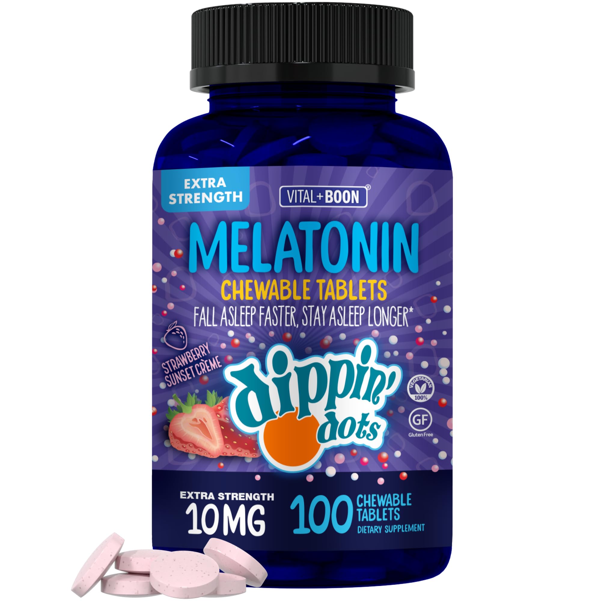 Dippin' Dots Kids Melatonin Gummies, Natural Sleep Aid, 2.5mg (60 Ct) — Amazon image 10