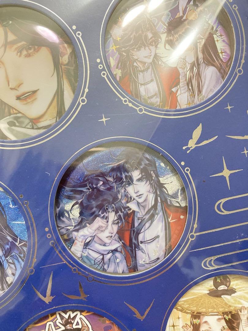 天官賜福　缶バッジ　花城　三郎　謝憐　ラメ　ホログラム 天官賜福 缶バッジ 花城 三郎 謝憐 ラメ ホログラム - メルカリ