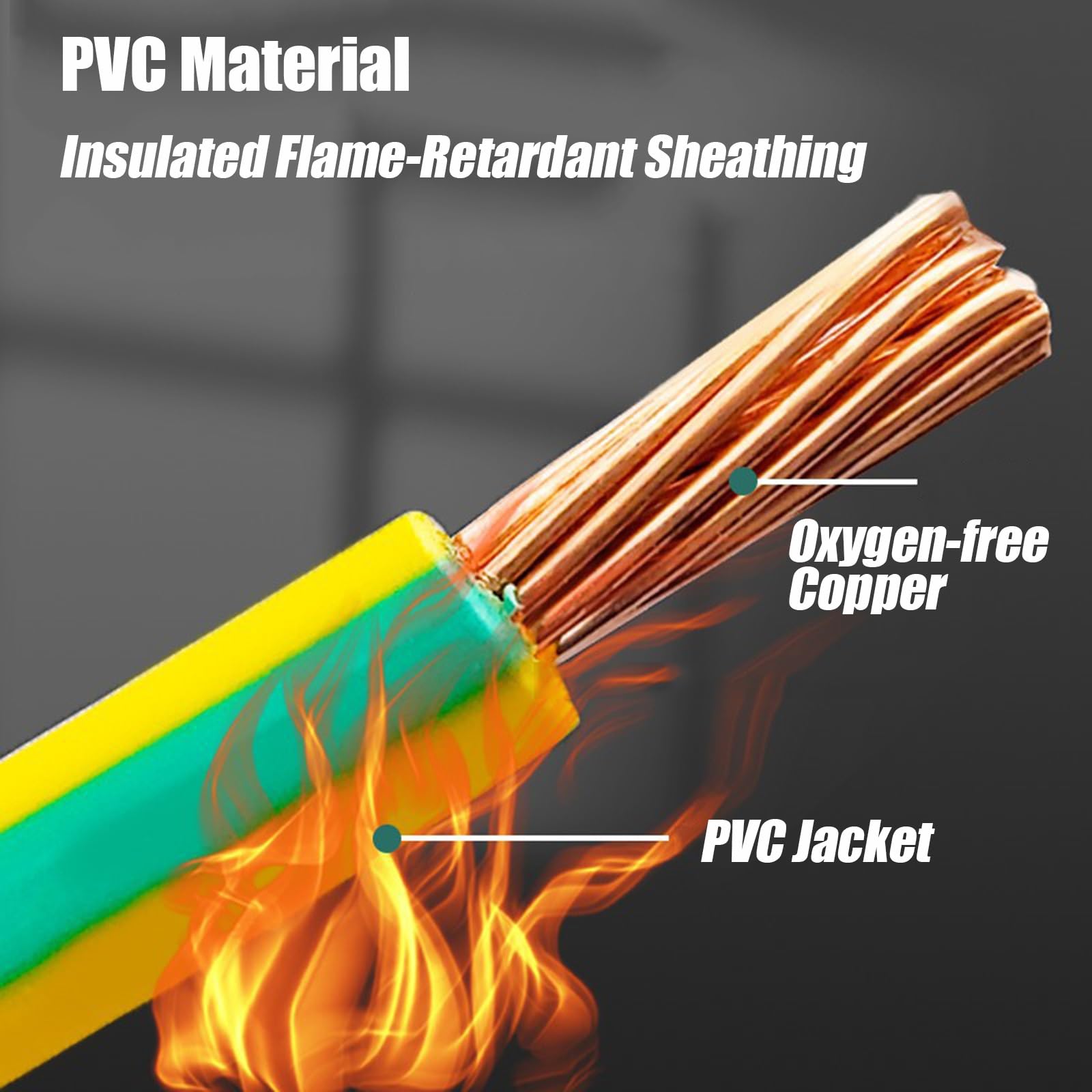 Cavo di messa a terra in PVC ignifugo in rame