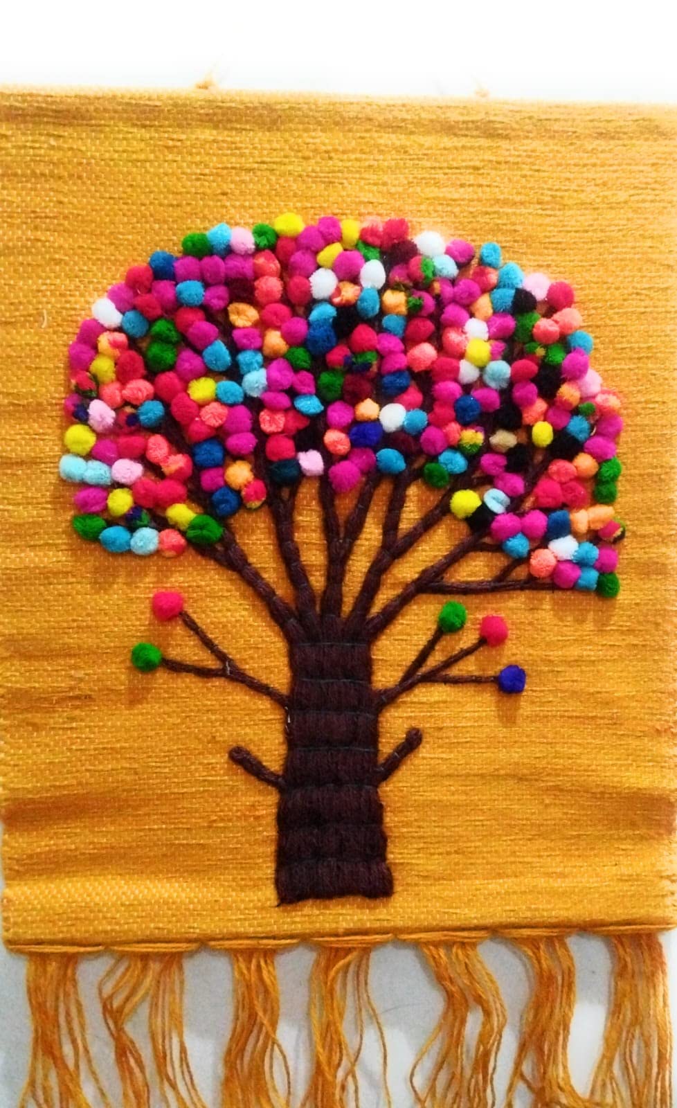 MANGDAI24 Handmade Artificial Jute Wall Hanging Balcony/Office, Home, Guest and Living Room for Home Decor Hanging in Hall Decorative Showpiece (Size-26 * 20 inch Multi Color)