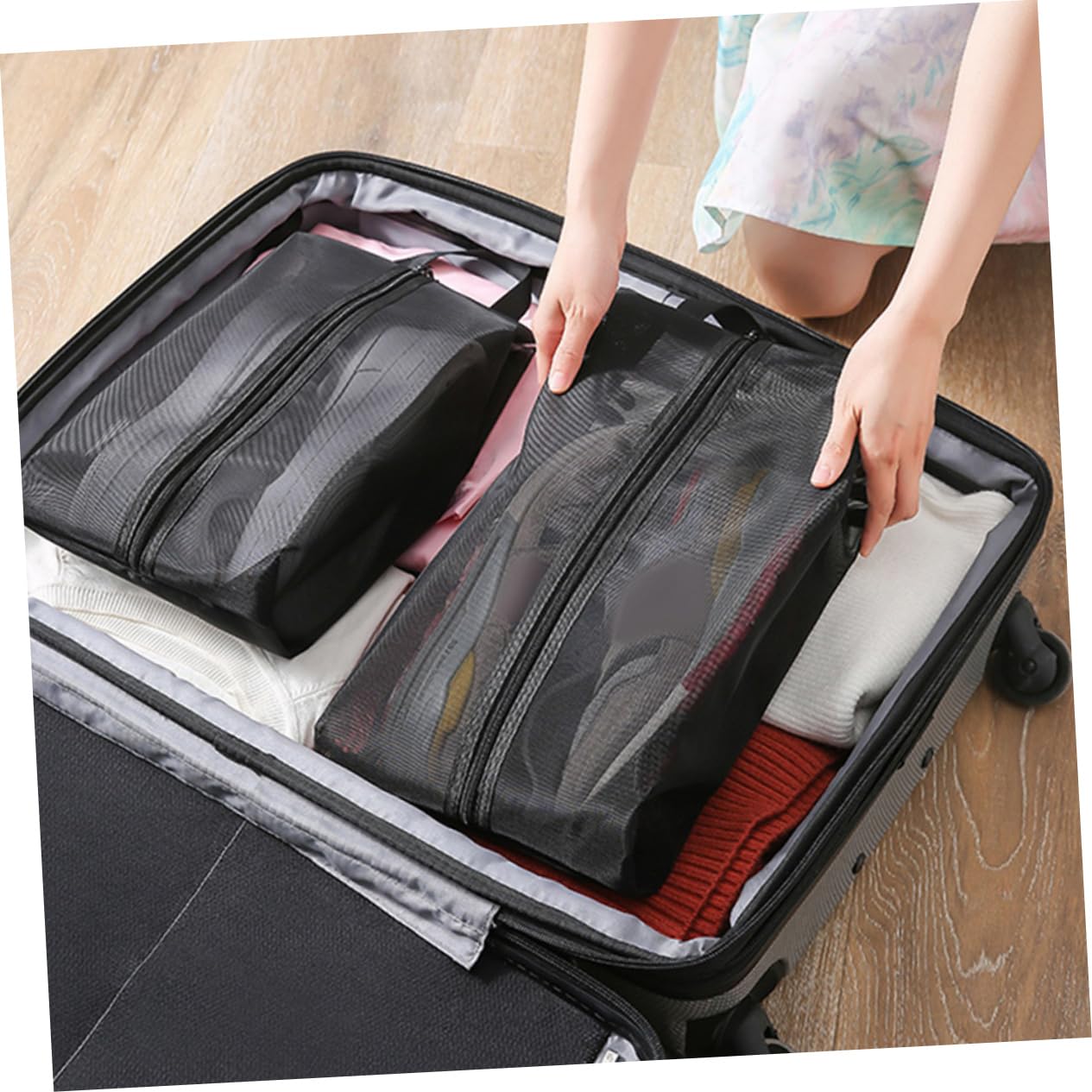 GALPADA 6pezzi Borse Per Scarpe Traspirante Organizer Impermeabili Per Scarpe Accessorio Per Stoccaggio Valigia