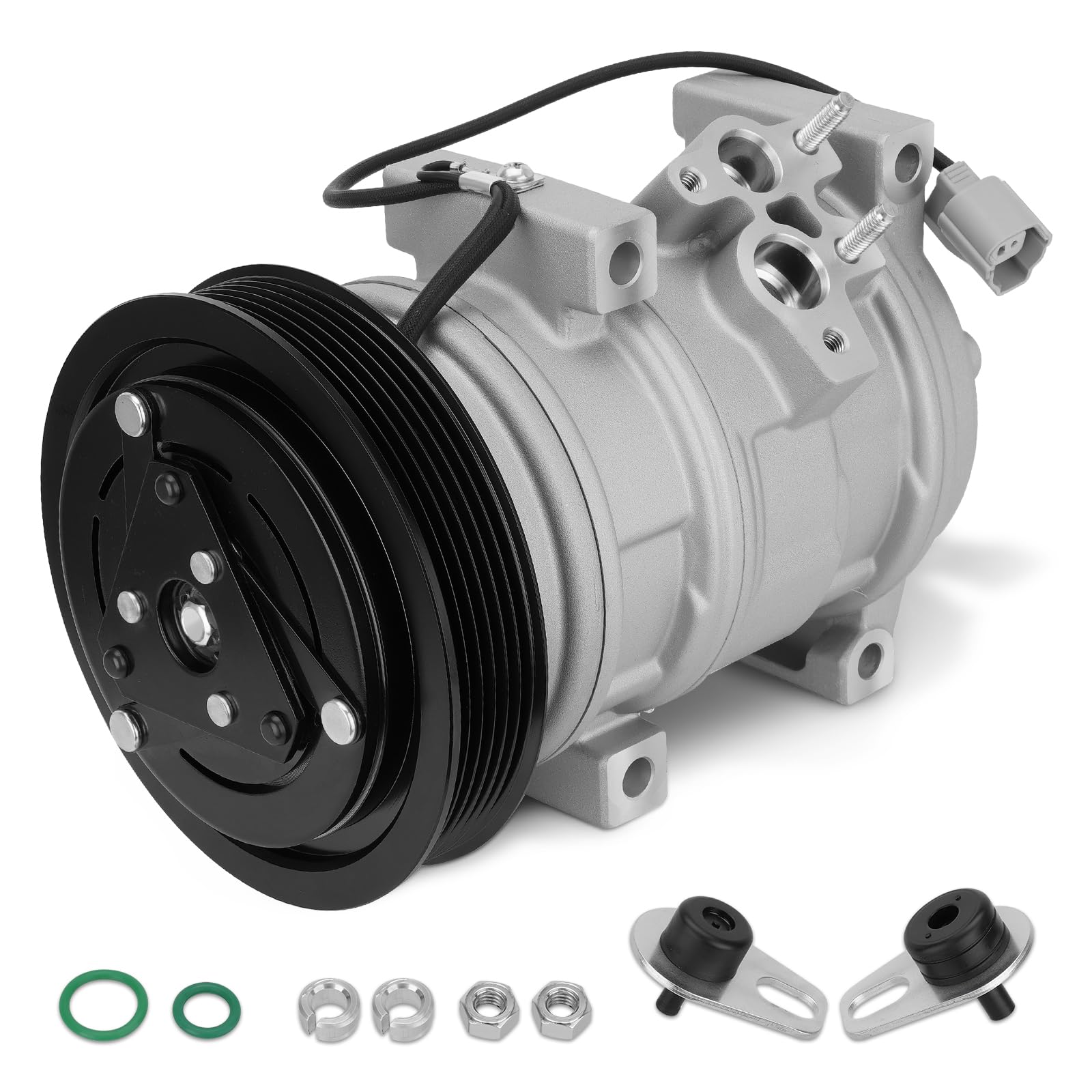 Photo 1 of YEHERIT AC Compressor with Clutch with Clutch Compatible with Honda Accord 2003-2007, Odyssey 2005-2007, Pilot 2005-2008, Ridgeline & Acura MDX TL, 3.0L 3.2L 3.5L w/One Plug