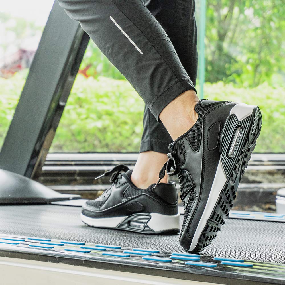 Hitmars Scarpe Running Uomo Donna Donna Ginnastica Sneaker Leggere Traspirante Outdoor Sportive Calzature da Corsa Pallavolo Tennis Nero Verde Bianco Rosa Giallo EU36-EU47