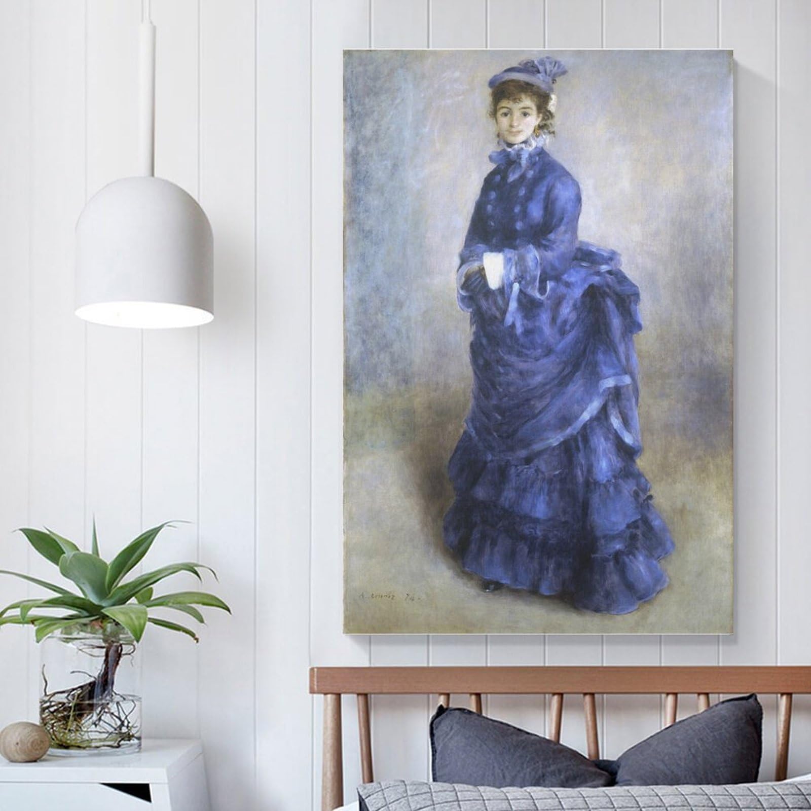 Amazon.com: Pierre Auguste Renoir Print Painting The Blue Lady Picture  Print Canvas Poster Wall Paint Art Posters Decor Modern Home Artworks Gift  Idea 16x24inch(40x60cm): Posters & Prints