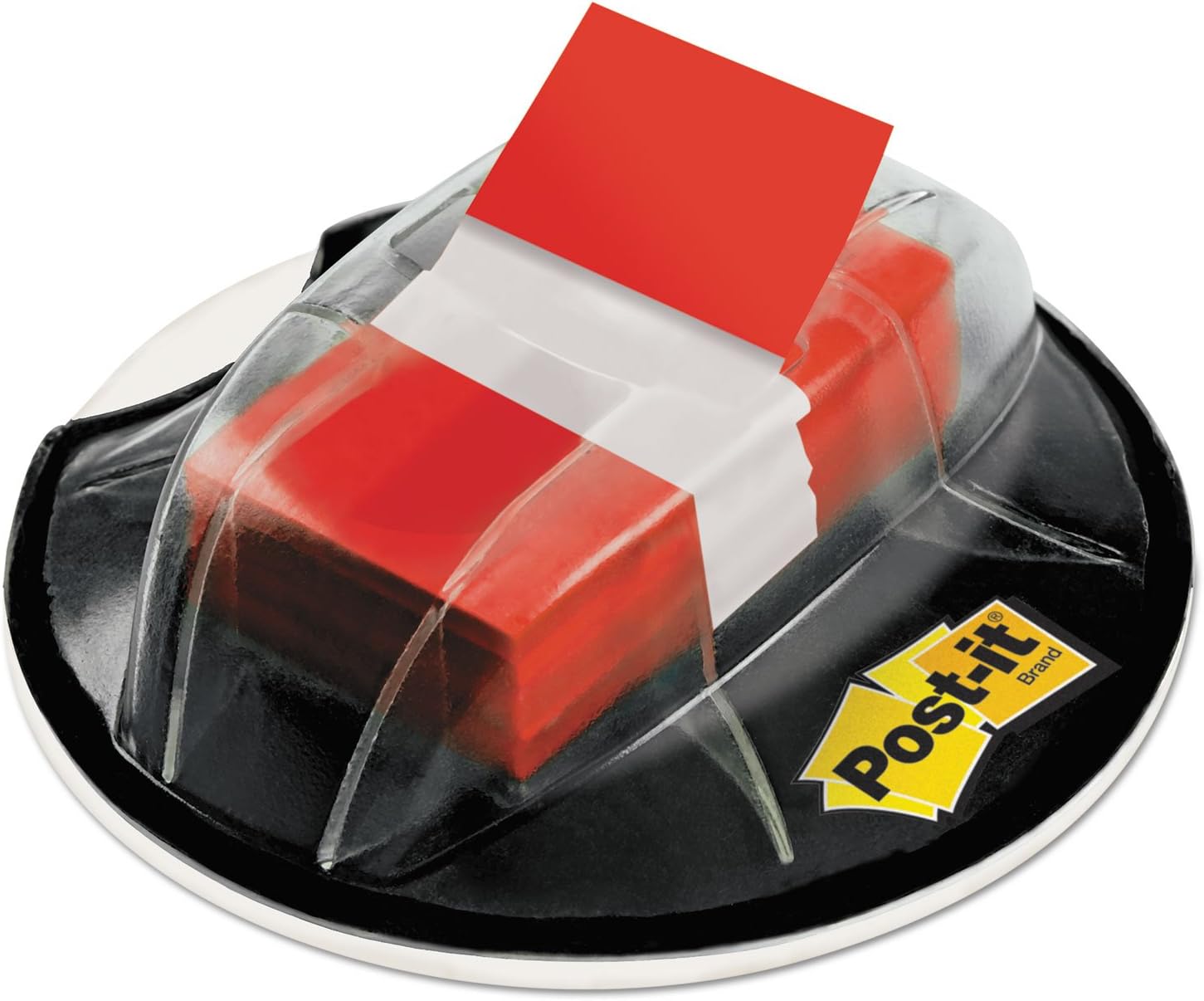 Post-it 680HVRD Page Flags in Desk Grip Dispenser, 1 x 1 3/4, Red, 200/Dispenser