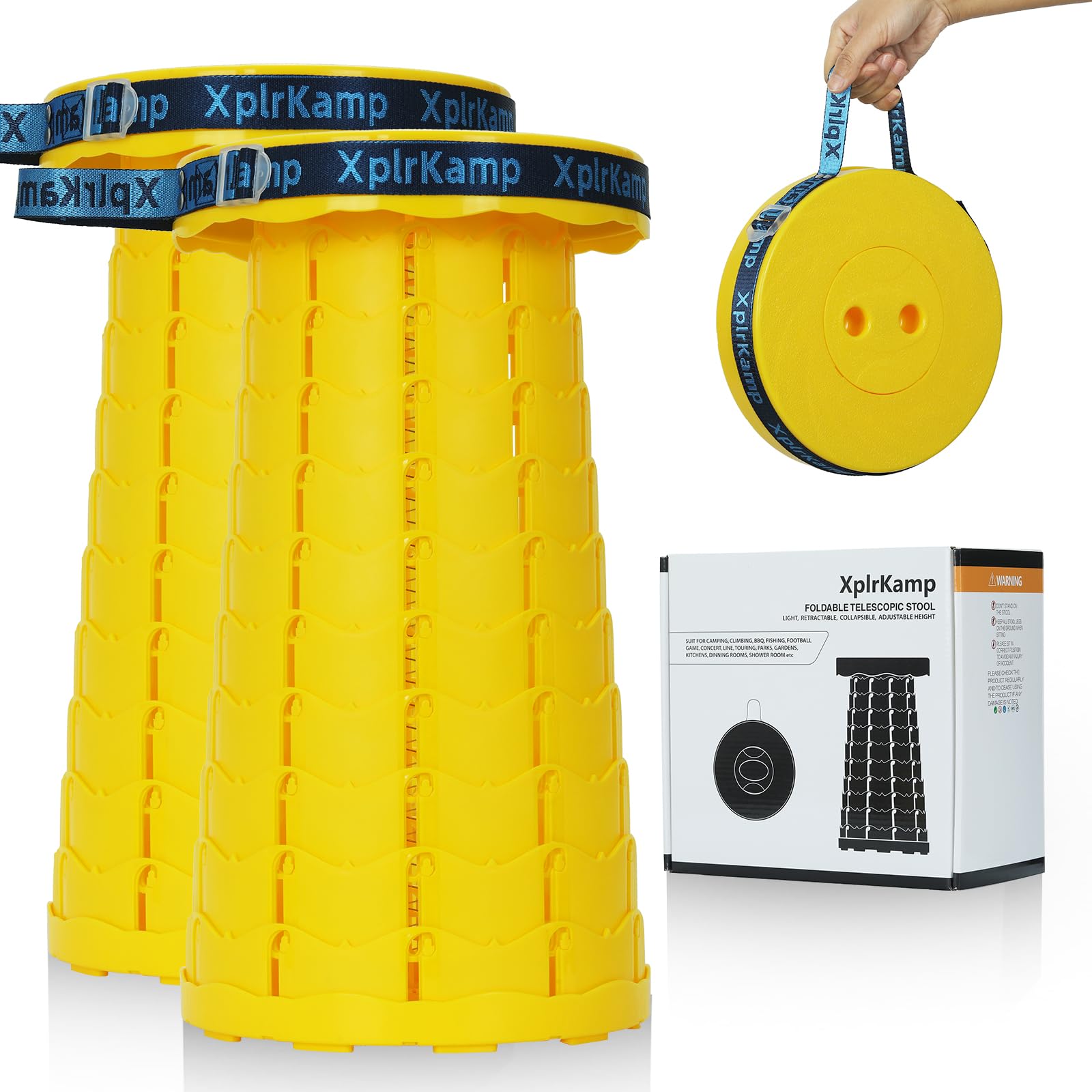 Amazon.com: XplrKamp Upgraded Thickened Collapsible Stool