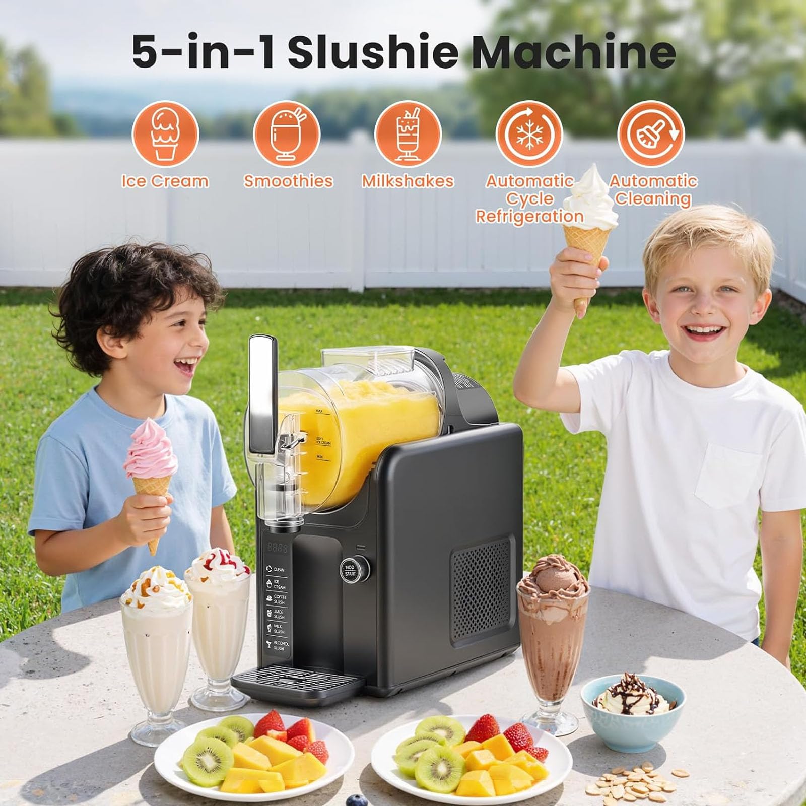 Amazon | スラッシーマシン、温度調整可能な2Lスラッシーメーカー、5