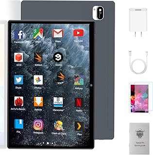 AOYODKG 10 Inch Tablet Android 11 Tablet,Android Tablets 64GB Storage 256GB Expand 4GB RAM Octa-Core 1.8Ghz IPS 1920 * 1200 HD，6000mAh Battery，Bluetooth ，WiFi，7MP Camera Tablet for Adult(Gray)