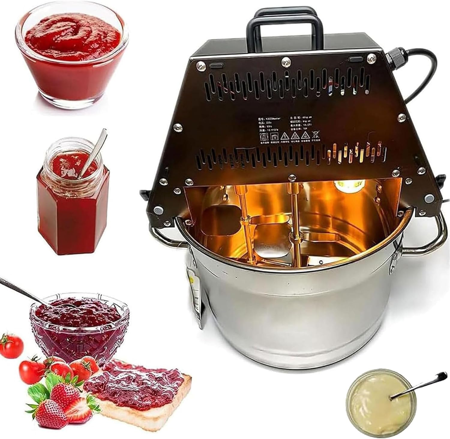 Stainless Steel Automatic Jam Stirrer for 10L Chili Sauce Pot ...