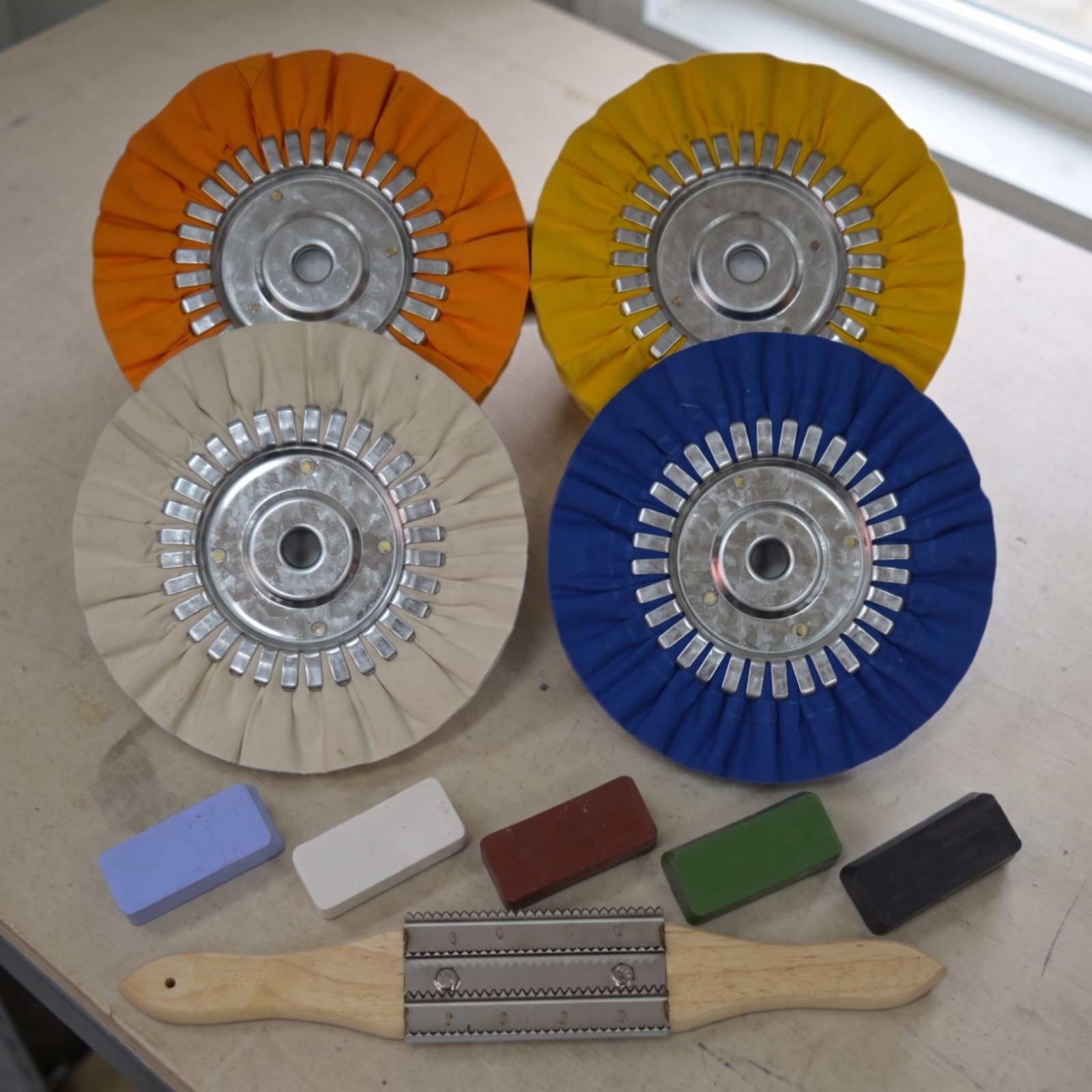 MERIGLARE Disque En Tissu Texturé Polyvalent Disque Polisge til pr Bricoleurs , Style C