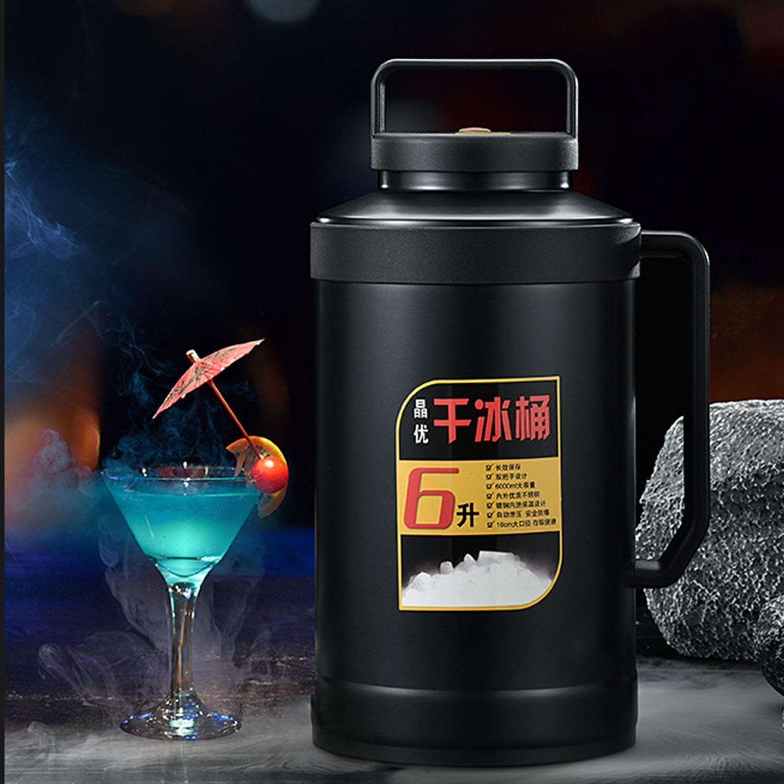 Secchiello per ghiaccio Per secco Thermo Pot che offre portabilità con funzioni di sicurezza per qualsiasi evento all'aperto e esigenza di catering